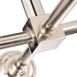 4-Light Polished Nickel Indoor Semi-Flush Mount-Light with Metal by Jushua -KINWELL shop polished nickel jushua flush mount lights sd cy ca1957 fm fa 1000