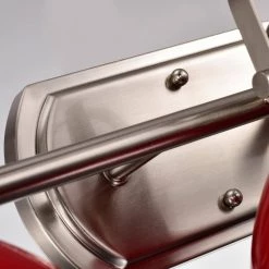 24 in. 3-Light Red Dimmable Bath Sconce Vanity Light with Metal Shade by Jushua -KINWELL shop red jushua vanity lighting gol a40025 fa 1000