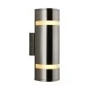 2-Light Cylinder Stainless Steel Modern Indoor/Outdoor Garage and Porch Light Wall Lantern Stream Sconce by Artika 1 2-Light Cylinder Stainless Steel Modern Indoor/Outdoor Garage and Porch Light Wall Lantern Stream Sconce by Artika -KINWELL shop stainless steel artika outdoor sconces amp70 hdsscom 64 1000