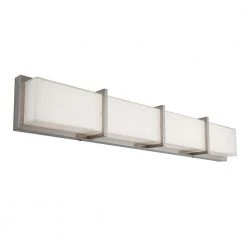 Subway 35 in. 4-Light Stainless Steel LED Modern Bath Vanity Light Bar for Bathroom by Artika