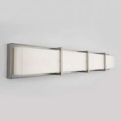 Subway 35 in. 4-Light Stainless Steel LED Modern Bath Vanity Light Bar for Bathroom by Artika 11 Subway 35 in. 4-Light Stainless Steel LED Modern Bath Vanity Light Bar for Bathroom by Artika -KINWELL shop stainless steel artika vanity lighting trk4sub n on c3 1000