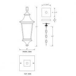 1-Light Tannery Bronze Outdoor Pendant Light Sconce with Die-cast Aluminum with Clear Glass by Jushua -KINWELL shop tannery bronze jushua outdoor pendant lights sd cy ca1914 h 76 1000