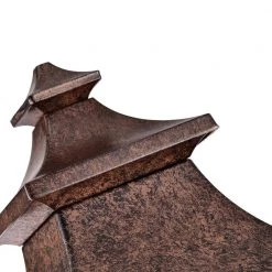 Retro 1-Light Tannery Bronze Outdoor Post Lantern Die-Cast Aluminum with Clear Glass by Jushua -KINWELL shop tannery bronze jushua post light sets sd cy ca1914 p 1f 1000