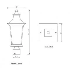 Retro 1-Light Tannery Bronze Outdoor Post Lantern Die-Cast Aluminum with Clear Glass by Jushua -KINWELL shop tannery bronze jushua post light sets sd cy ca1914 p 76 1000
