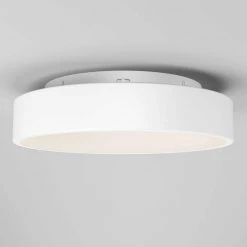 Aiden 13 in. 1-Light White LED Flush Mount Ceiling Light by Artika -KINWELL shop white artika flush mount lights fm aic hd2wh 1f 1000