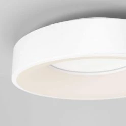 Aiden 13 in. 1-Light White LED Flush Mount Ceiling Light by Artika -KINWELL shop white artika flush mount lights fm aic hd2wh 76 1000