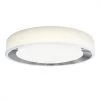 Cooper 13 in. 1-Light White and Chrome Modern LED Flush Mount Ceiling Light for Bedroom and Hallway by Artika 2 Cooper 13 in. 1-Light White and Chrome Modern LED Flush Mount Ceiling Light for Bedroom and Hallway by Artika -KINWELL shop white artika flush mount lights fm corc 64 1000