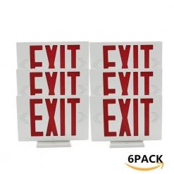 1-Light White Emergency Light (6-Pieces) by Jushua 10 1-Light White Emergency Light (6-Pieces) by Jushua -KINWELL shop white jushua emergency exit lights yh ls ei001re 6 1f 1000