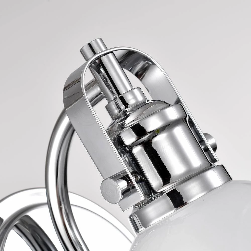 1-Light White Industrial Wall Light Sconce with Shade by Jushua 8 1-Light White Industrial Wall Light Sconce with Shade by Jushua - Image 6