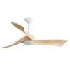52 in. Integrated LED Indoor Wood Ceiling Fan with Remote by KINWELL -KINWELL shop white kinwell ceiling fans with lights uc52k012wh 64 1000