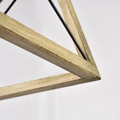 5-Lighst Wood Texture and Matte Black Indoor Pendant by Jushua -KINWELL shop wood texture and matte black jushua chandeliers gol a60010 44 1000