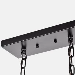 5-Lighst Wood Texture and Matte Black Indoor Pendant by Jushua -KINWELL shop wood texture and matte black jushua chandeliers gol a60010 fa 1000