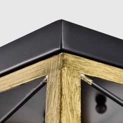 2-Light Wood Texture and Matte Black Indoor Ceiling Fixture by Jushua -KINWELL shop wood texture and matte black jushua flush mount lights gol a50002 1f 1000